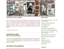 Tablet Screenshot of lacetoleather.com
